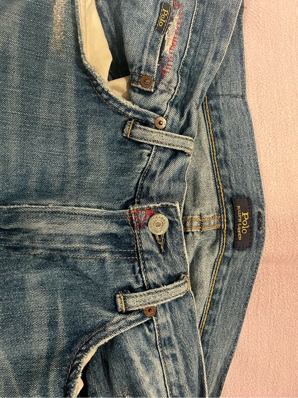 Ralph Lauren Distressed Patchwork Jeans - Picture 2 of 8